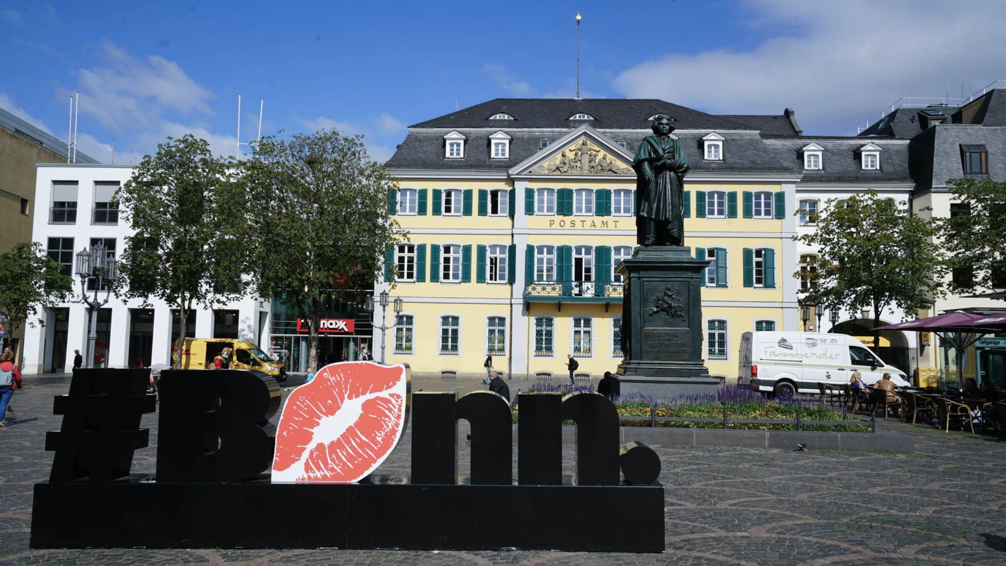 波恩市政广场和贝多芬雕像