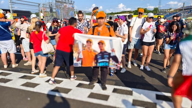 2024亨格罗宁赛后，展示1-2完赛的迈队车手