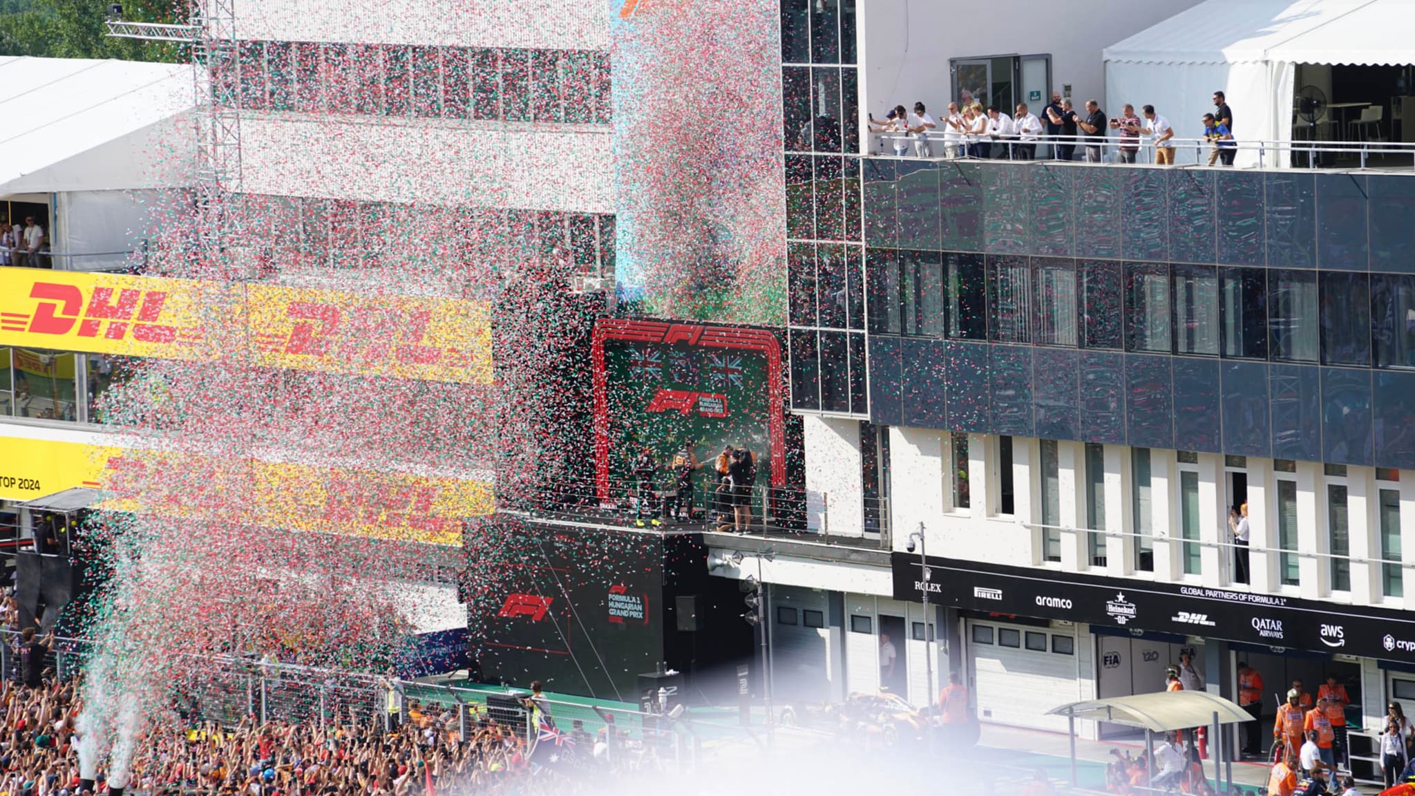 2024年亨格罗宁大奖赛的颁奖